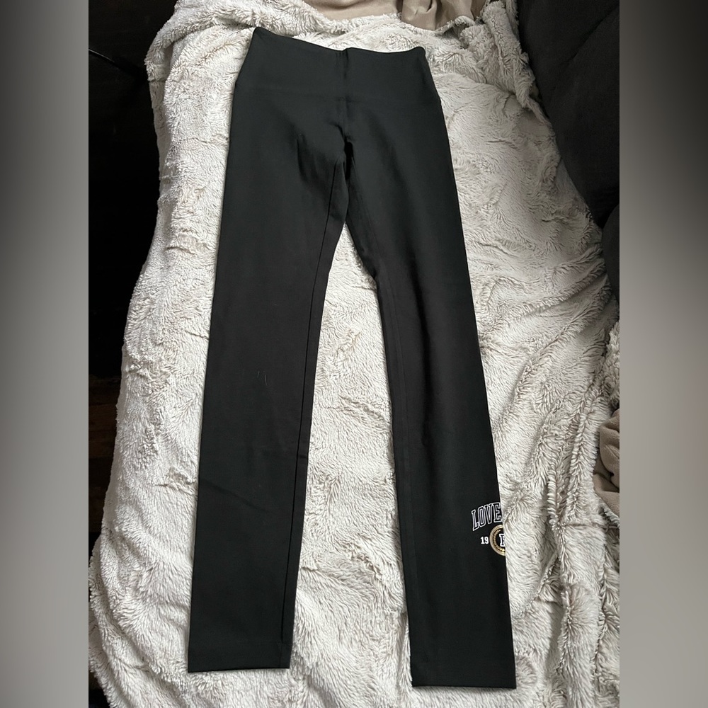 Victoria’s Secret PINK Leggings, XS , Black w/logo